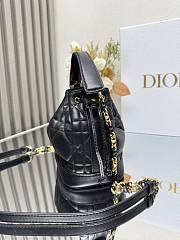 Dior Small Jolie Bucket Bag Black 17x16x9cm - 6