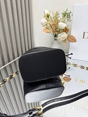 Dior Small Jolie Bucket Bag Black 17x16x9cm - 4