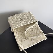 Bottega Veneta Small Rumple Messenger White 21x14x5cm - 2