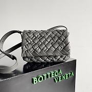 Bottega Veneta Small Rumple Messenger Grey 21x14x5cm - 1