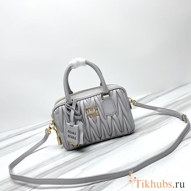 Miu Miu Arcadie Grey Crossbody Bag 19x13x6cm - 1