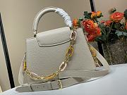 Louis Vuitton LV Capucines BB White Quartz 27 x 18 x 9 cm - 4