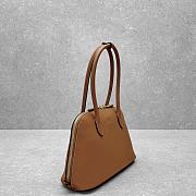 Miu Miu Natural Embossed Logo Brown Tote Bag 33x13x21cm - 3