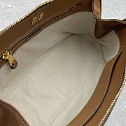 Miu Miu Natural Embossed Logo Brown Tote Bag 33x13x21cm - 2