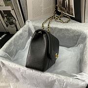 Chanel Flap Bag Black Caviar Gold 23x14x7cm - 2