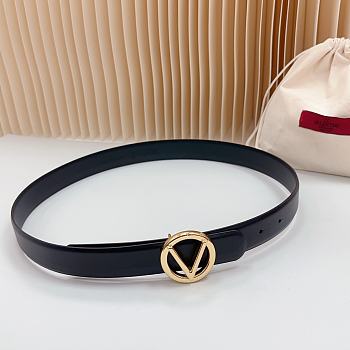 Valentino Black Gold Belt 3cm