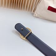 Valentino Black Gold Belt 3cm - 5