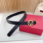 Valentino Black Gold Belt 3cm - 3