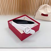 Valentino White Belt 3cm - 5