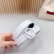 Valentino White Belt 3cm - 3