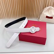 Valentino White Belt 3cm - 2