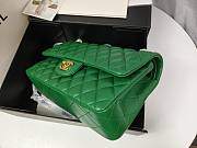 Chanel Flap Bag Green Lambskin Gold 25cm - 2