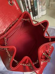 Chanel Backpack Duma Red 18x18x20cm - 4