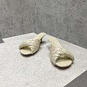 Bottega Veneta Blink Mule Cream Heel 5cm - 2