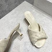 Bottega Veneta Blink Mule Cream Heel 5cm - 3