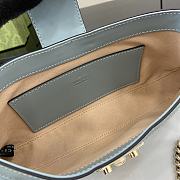 Gucci Padlock Small Shoulder Bag Blue 26.5x13.5x4.5cm - 5