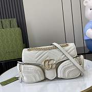 Gucci GG Marmont Small Multi-Pocket White Bag 25.5x15x7cm - 1