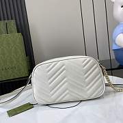 Gucci GG Marmont Small Shoulder Bag White 24.5x15x9cm - 4