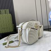 Gucci GG Marmont Small Shoulder Bag White 24.5x15x9cm - 3