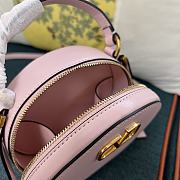 Valentino Vlogo Signature Calfskin Mini Bag Pink 16x15x6.5cm - 6