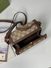 Gucci GG Mini Beige Brown Leather 18.5x10.5x7.5cm - 3