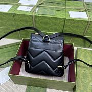 Gucci GG Marmont Matelasse Backpack Black 19x20x11cm - 5