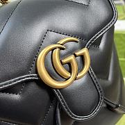 Gucci GG Marmont Matelasse Backpack Black 19x20x11cm - 2