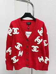 Chanel Red Cardigan - 1