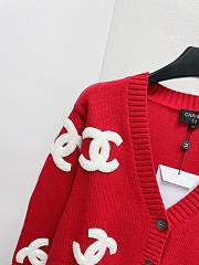 Chanel Red Cardigan - 3