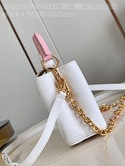 Louis Vuitton LV Mini Capucines Snow White 21x14x8cm - 6