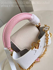 Louis Vuitton LV Mini Capucines Snow White 21x14x8cm - 5
