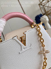 Louis Vuitton LV Mini Capucines Snow White 21x14x8cm - 4