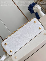 Louis Vuitton LV Capucines MM Snow White 31.5x20x11cm - 6