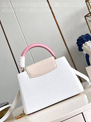 Louis Vuitton LV Capucines MM Snow White 31.5x20x11cm - 4
