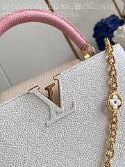 Louis Vuitton LV Capucines MM Snow White 31.5x20x11cm - 3