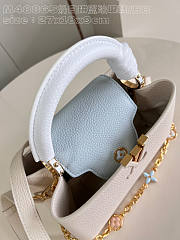 Louis Vuitton LV Capucines BB White Blue 27 x 17.3 x 9 cm - 3