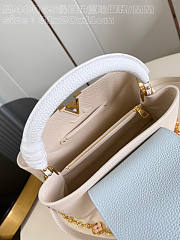 Louis Vuitton LV Capucines MM White Blue 31x20x11cm - 2
