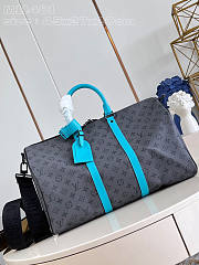 Louis Vuitton LV Keepall Bandoulière 45 Turquoise 45 x 27 x 20 cm - 1