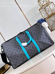 Louis Vuitton LV Keepall Bandoulière 45 Turquoise 45 x 27 x 20 cm - 2