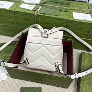 Gucci GG Marmont Matelasse Backpack White 19x20x11cm - 2