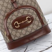 Gucci Horsebit 1955 Backpack Brown 27x35x16.5cm - 3