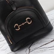 Gucci Horsebit 1955 Backpack Black 27x35x16.5cm - 4