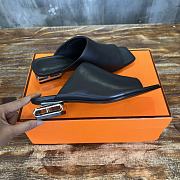 Hermes Black Slides 2.5cm - 2