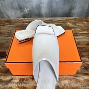 Hermes White Slides 2.5cm - 4