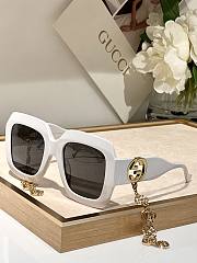 Gucci White Sunglasses - 1