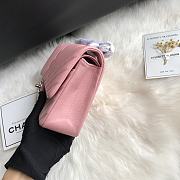 Chanel Flap Bag Pink Lambskin Silver 25cm - 5