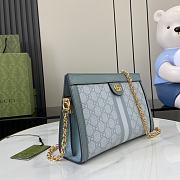 Gucci Ophidia GG Small Shoulder Bag Dusty Blue 26x17.5x8cm - 5