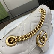 Gucci GG Marmont Mini Shoulder Bag Light Grey 22x13x6cm - 5
