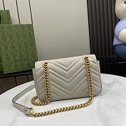 Gucci GG Marmont Mini Shoulder Bag Light Grey 22x13x6cm - 3