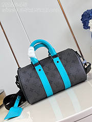 Louis Vuitton LV Keepall Bandoulière 25 Turquoise 25 x 15 x 11 cm - 1